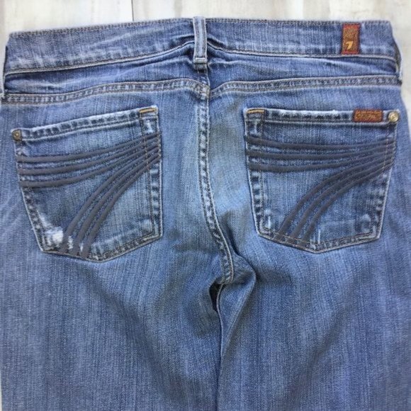 7 For All Mankind Crop Dojo Jean 28 - Picture 6 of 8